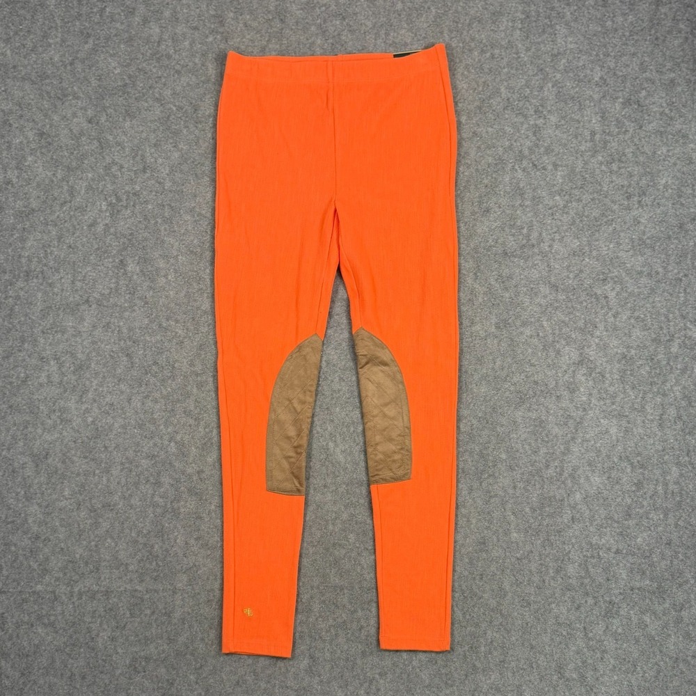 NWT Lauren Ralph Lauren Orange Equestrian Riding Pants Women's Size Medium